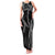 Hawaii Maile Lei Family Matching Tank Maxi Dress and Hawaiian Shirt Aloha Grayscale Color