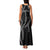 Hawaii Maile Lei Family Matching Tank Maxi Dress and Hawaiian Shirt Aloha Grayscale Color