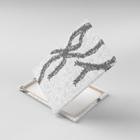 Hawaii Maile Lei Canvas Wall Art Aloha The Grey Color