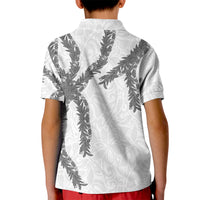 Hawaii Maile Lei Kid Polo Shirt Aloha The Grey Color