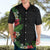 Hawaii Tropical Flowers and Leaves Hawaiian Shirt Tapa Pattern Colorful Mode