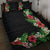 Hawaii Tropical Flowers and Leaves Quilt Bed Set Tapa Pattern Colorful Mode