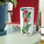 Hawaii Tropical Flowers and Leaves Tumbler Cup Tapa Pattern White Mode