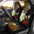 Hawaii Turtle and Tropical Flower Car Seat Cover Polynesian Pattern