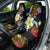 Hawaii Turtle and Tropical Flower Car Seat Cover Polynesian Pattern