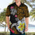 Hawaii Turtle and Tropical Flower Hawaiian Shirt Polynesian Pattern