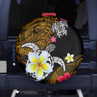 Hawaii Turtle and Tropical Flower Spare Tire Cover Polynesian Pattern