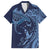 Hawaiian Manta Ray and Polynesian Tribal Tattoo Hawaiian Shirt Dark Navy Color LT03