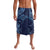 Hawaiian Manta Ray and Polynesian Tribal Tattoo Lavalava Dark Navy Color LT03