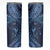 Hawaiian Manta Ray and Polynesian Tribal Tattoo Skinny Tumbler Dark Navy Color