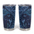 Hawaiian Manta Ray and Polynesian Tribal Tattoo Tumbler Cup Dark Navy Color