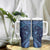 Hawaiian Manta Ray and Polynesian Tribal Tattoo Tumbler With Handle Dark Navy Color