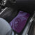 Hawaiian Manta Ray and Polynesian Tribal Tattoo Car Mats Purple Color LT03