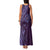 Hawaiian Manta Ray and Polynesian Tribal Tattoo Family Matching Tank Maxi Dress and Hawaiian Shirt Purple Color LT03