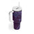 Hawaiian Manta Ray and Polynesian Tribal Tattoo Tumbler With Handle Purple Color