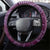 Hawaiian Manta Ray and Polynesian Tribal Tattoo Steering Wheel Cover Pink Color LT03