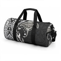 Hawaiian Manta Ray and Polynesian Tribal Tattoo Duffle Bag