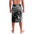 Hawaiian Manta Ray and Polynesian Tribal Tattoo Lavalava Black Color LT03