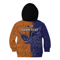Custom Papua New Guinea New Ireland Province Kid Hoodie PNG Birds Of Paradise Polynesian Arty Style LT03 - Polynesian Pride