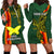 Custom Papua New Guinea Oro Province Hoodie Dress PNG Birds Of Paradise Polynesian Arty Style LT03 - Polynesian Pride