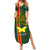 Custom Papua New Guinea Oro Province Summer Maxi Dress PNG Birds Of Paradise Polynesian Arty Style LT03 Women Green - Polynesian Pride