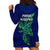 Papua New Guinea Bougainville Hoodie Dress PNG Birds Of Paradise Polynesian Arty Style LT03 - Polynesian Pride