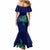 Papua New Guinea Bougainville Mermaid Dress PNG Birds Of Paradise Polynesian Arty Style LT03 - Polynesian Pride