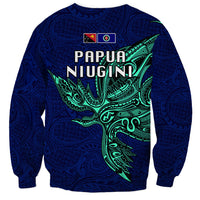 Papua New Guinea Bougainville Sweatshirt PNG Birds Of Paradise Polynesian Arty Style LT03 - Polynesian Pride