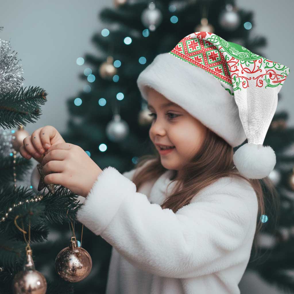 Welsh Christmas Santa Hat Awen and Celtics Culture with Xmas Elements - Polynesian Pride