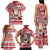 Hawaii Mele Kalikimaka Family Matching Tank Maxi Dress and Hawaiian Shirt Santa Claus Surfing with Hawaiian Pattern Striped Red Style LT03 - Polynesian Pride