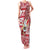 Custom Hawaii Mele Kalikimaka Family Matching Tank Maxi Dress and Hawaiian Shirt Santa Claus Surfing with Hawaiian Pattern Striped Red Style LT03 Mom's Dress Red - Polynesian Pride