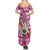Custom Hawaii Mele Kalikimaka Family Matching Summer Maxi Dress and Hawaiian Shirt Santa Claus Surfing with Hawaiian Pattern Striped Pink Style LT03 - Polynesian Pride