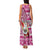 Custom Hawaii Mele Kalikimaka Family Matching Tank Maxi Dress and Hawaiian Shirt Santa Claus Surfing with Hawaiian Pattern Striped Pink Style LT03 - Polynesian Pride