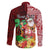 Custom Hawaii Mele Kalikimaka Family Matching Tank Maxi Dress and Hawaiian Shirt Santa Claus and Hula Girl Tropical Folwer with Hawaiian Pattern LT03 - Polynesian Pride
