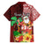 Custom Hawaii Mele Kalikimaka Hawaiian Shirt Santa Claus and Hula Girl Tropical Folwer with Hawaiian Pattern LT03 - Polynesian Pride