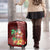 Custom Hawaii Mele Kalikimaka Luggage Cover Santa Claus and Hula Girl Tropical Folwer with Hawaiian Pattern LT03 - Polynesian Pride