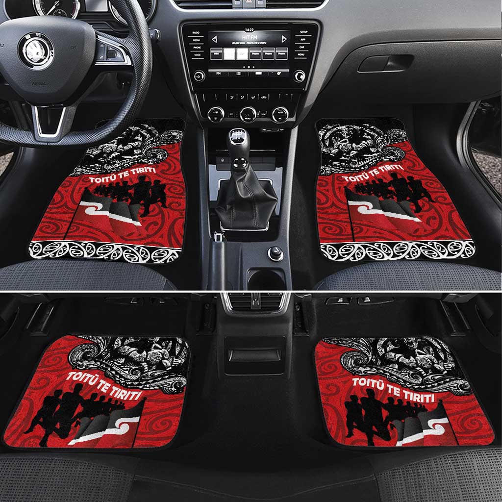 Aotearoa Toitu Te Tiriti Car Mats Honoring Te Tiriti o Waitangi Maori Haka