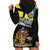 New Zealand Wellington Hoodie Dress The Capital's Emblems Flag and Koru Art