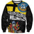 New Zealand Wellington Sweatshirt The Capital's Emblems Flag and Koru Art