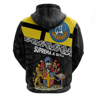 New Zealand Wellington Zip Hoodie The Capital's Emblems Flag and Koru Art LT03 - Polynesian Pride