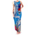Personalised Samoa Coat Of Arms Family Matching Tank Maxi Dress and Hawaiian Shirt Tropical Flower Blue Polynesian Pattern LT03 Mom's Dress Blue - Polynesian Pride