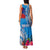 Personalised Samoa Coat Of Arms Family Matching Tank Maxi Dress and Hawaiian Shirt Tropical Flower Blue Polynesian Pattern LT03 - Polynesian Pride