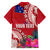 Personalised Samoa Coat Of Arms Hawaiian Shirt Tropical Flower Red Polynesian Pattern LT03 - Polynesian Pride