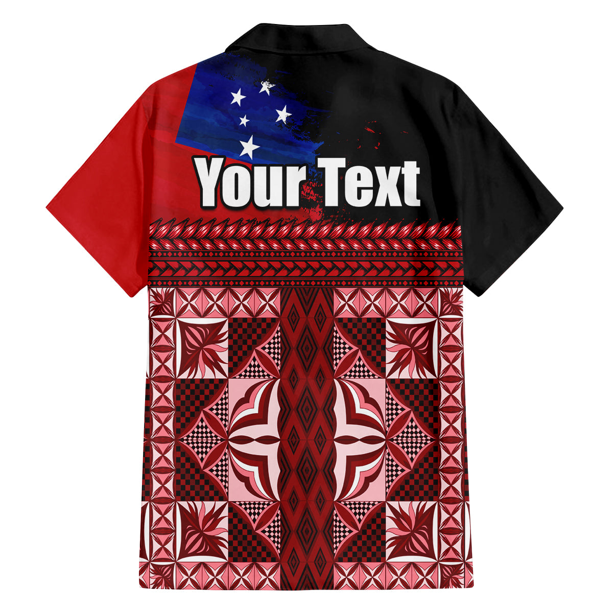 Samoa Flag Day Family Matching Puletasi and Hawaiian Shirt Siapo Pattern and Ula Fala LT03 - Polynesian Pride