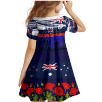 New Zealand and Australia ANZAC Day Family Matching Mermaid Dress and Hawaiian Shirt Lest We Forget Red Poppy Flowers and Soldier LT03 - Polynesian Pride