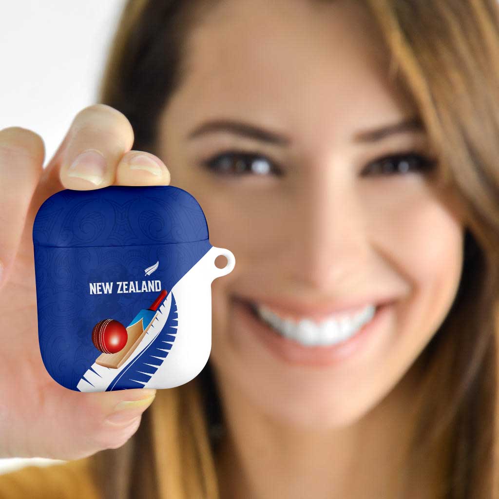 New Zealand Cricket AirPods Case Kiwi Birds Haka Dance Blue Fern Sporty Style LT03 - Polynesian Pride