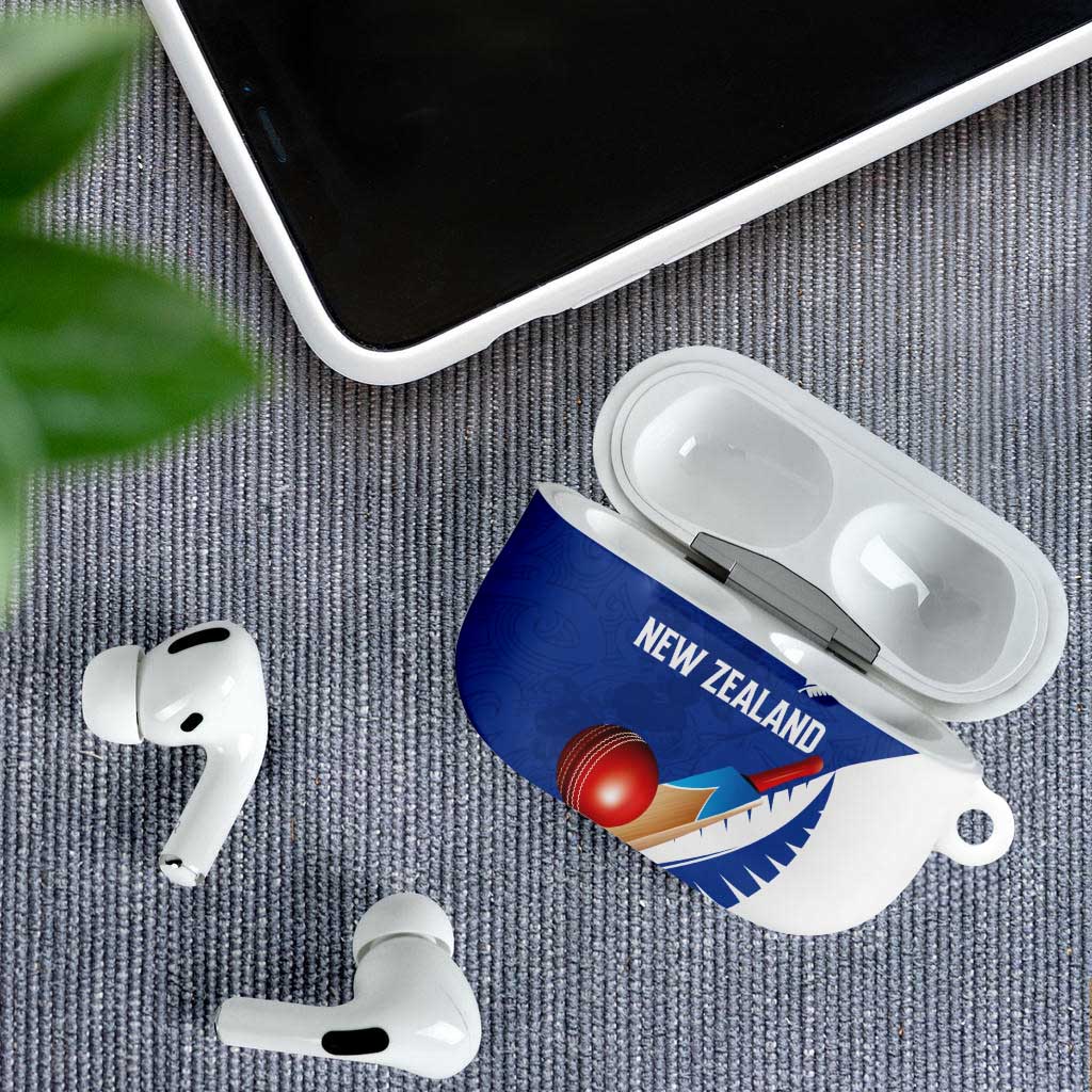 New Zealand Cricket AirPods Case Kiwi Birds Haka Dance Blue Fern Sporty Style LT03 - Polynesian Pride