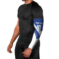 Custom New Zealand Cricket Arm Sleeves Kiwi Birds Haka Dance Blue Fern Sporty Style LT03 - Polynesian Pride