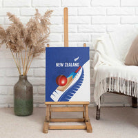 New Zealand Cricket Canvas Wall Art Kiwi Birds Haka Dance Blue Fern Sporty Style LT03 - Polynesian Pride