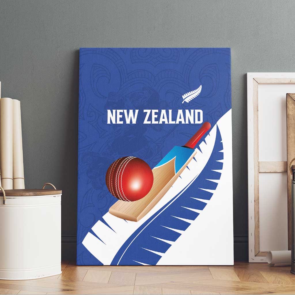 New Zealand Cricket Canvas Wall Art Kiwi Birds Haka Dance Blue Fern Sporty Style LT03 - Polynesian Pride